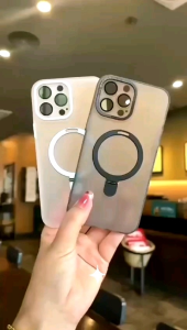 0544 VVV CASE Magnetic Standing Iphone series 11 12 13 11PRO 11PROMAX 12PRO 13PRO 13PROMAX 14 14PRO 14PROMAX 15 15PRO 15PLUS 15PROMAX casing bracket invisible ring metal matte DOFT protect camera wireless charging kickstand Magnetic