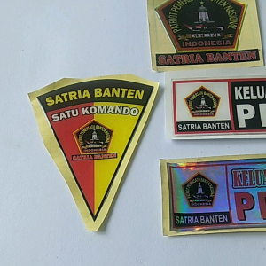 satria banten stiker resin timbul satria banten