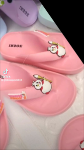 Sandal Jepit Anak Lucu Motif Karakter - Warna Pastel