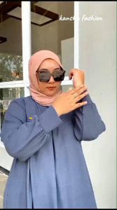 Arumi Tunik Set Rok Terbaru Murah Kekinian & Setelan Jumbo Matt Cinkle Airflow Pakaian Muslimah