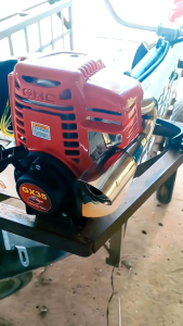Pô giảm thanh máy cắt cỏ bình xịt máy
