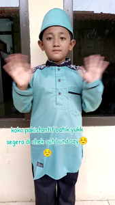 Koko Anak Lengan Panjang Toyobo mix Batik Arori