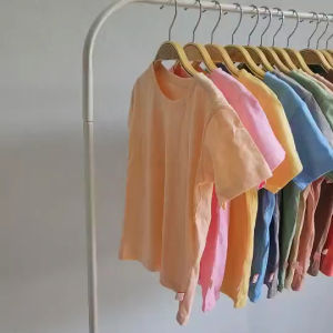 ชุดเสื้อยืดเด็ก โทนสีน้ำตาล เทา ผู้ชนะเกรดพรีเมี่ยม ส่งผ่านออนไลน์ ไม่มีป้ายคอ ไม่คัน คอตตอน 100% สร้างสรรค์