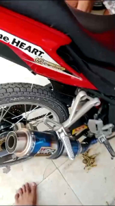 Knalpot Adem Ngebas Vixion & Silencer Inlet 50MM