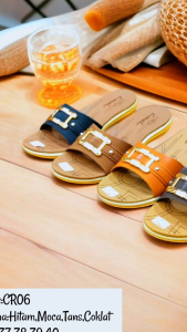 Sandal selop wanita bahan sintetis merk carvil size 37-40