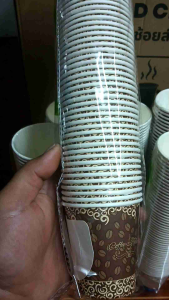 (แก้ว 6.5 OZ )แก้วกระดาษขนาด 6.5 ออนซ์ 1 แถว 50 ใบ