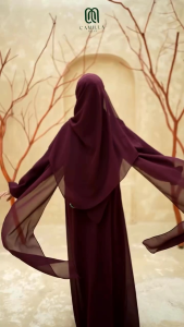 Muslimfashion - Harumi Dress ceruty Babydoll full Puring pakaian wanita muslim terbaru aplikasi bordir bunga mewah