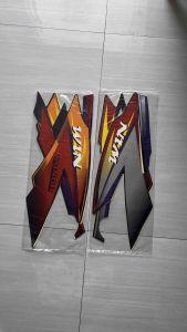 STIKER STRIPING LIS LES BODY HONDA WIN 100 2004 2005 HITAM