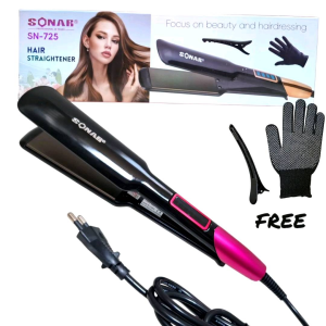 Catokan Rambut 725 SONAR ORIGINAL / Catokan Pelurus dan Curly 2in1 FREE Sarung Tangan Dan Jepitan