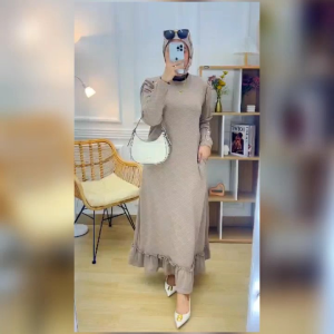 GAMIS WANITA KAOS KNIT TERBARU TERLARIS TERMURAH KEKINIAN