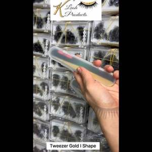 Tweezer eyelash extensions GOLD 💥READY STOCK IN PJ💥