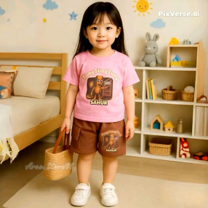 Setelan Anak Karakter Anomali Tung Tung Sahur 1-10 thn