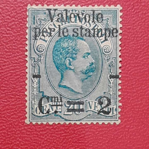 Prangko Italia klasik koleksi Kuno Parcel Stamps Overprinted Tahun 1890