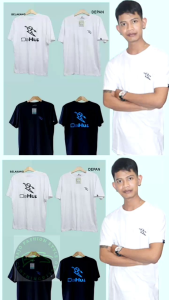 Kaos Surfing Premium Putih dengan Desain Unik & Bahan Cotton Soft