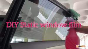 Removable magic static cling window film reuse redo repaste repelled harmful ultra violet and infra red rays