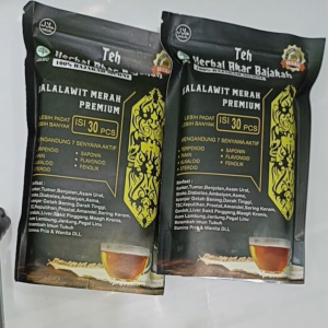 Teh Herbal Bajakah Kalalawit Merah Black Premium Obat Kanker Tumor Dan Benjolan Asli Kalimantan ISI 30 CELUP