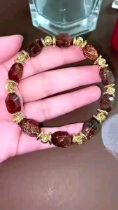 🖤🌌黑金超七原石手串｜Raw Black-Gold Super Seven Bracelet ｜强力护身 ✦ 提升能量频率 ✦ 清理磁场 ✦ 财运与灵性兼顾｜