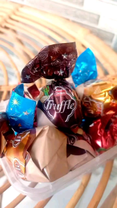 (REALPICT) Coklat Truffle kemasan ecer isi 4pcs khas oleholeh haji umroh coklat turki premium trufel