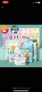 tisu basah mini tissue travel wet wipes