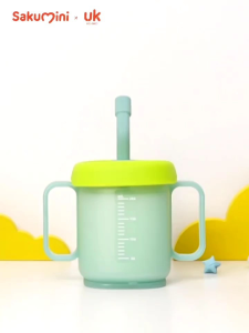Sakumini Curve Straw Cup Training Gelas Minum Sedotan Anak