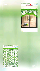 Collindale Design Matchy Matchy Theme Curtains BIG leaves window/ door kitchen sink curtain