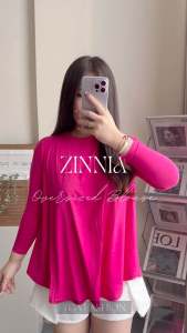 Zinnia Blouse Top | Atasan Polos Oversize Wanita | TGA Fashion Grosir