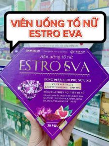Combo 2 hộp Viên uống ESTRO EVA - hỗ trợ cân bằng nội tiết tố nữ giúp giảm bốc hỏa và điều hòa kinh nguyêt hỗ trợ làm đẹp da làm mờ nám sạm