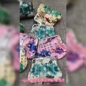 DOMPET KOIN GAYA CHINA / DOMPET BEHEL MINI IMPORT / DOMPET KULIT KOREAN STYLE / DOMPET KOIN WANITA MOTIF / WOMEN COIN PURSE