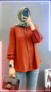 BAJU ATASAN KEMEJA WANITA HARUMI /PAKAYAN WANITA TERBARU BAHAN CRINGKEL AIR FLOWER