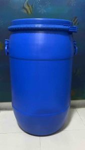 ถังพลาสติก 80ลิตร พร้อมฝาล็อก ทนทาน สำหรับใส่น้ำ หมักปุ๋ย เก็บน้ำยาง ถังใส่ขยะ ขนาด 64x32 ซม. วัสดุ PVC ABS