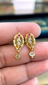 Ladies Earrings  2.50micron gold plated