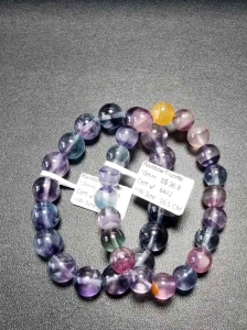 Eunegems Natural Rainbow 🌈 Fluorite Bracelet High Quality