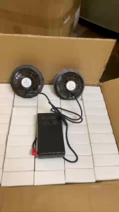 bộ phụ kiện áo quạt điều hoà GIfv 30.000mah quạt 12V hàng loại 1 chạy 12-18 tiếng