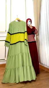 REALPICT COD DRESS CASUAL KODE 016 BAHAN CERUTY PREMIUN MIX APLIKASI BORDIR TERMURAH BEST SELLER TANGAN PERTAMA KONVEKSI / PRINTING / MOTIF PREMIUM GAMIS PESTA GAMISTERKINI
