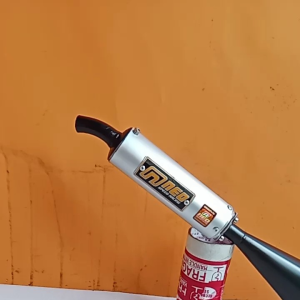 Original Neo Speed Racing Knalpot Racing Fiz r Model Samping Perut Hitam Suara Garing Bertenaga