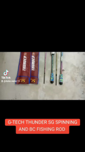 G-TECH THUNDER SG SPINNING AND BC FISHING ROD