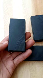 (100Pcs) Karet Kaki Hollow 4x8 Padat Karet Tutup Kaki Meja Kursi Rak Pipa Besi Kotak