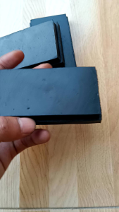 (100Pcs) Karet Kaki Hollow 5x10 Padat Karet Tutup Kaki Meja Kursi Rak Pipa Besi Kotak