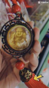 Khánh treo xe Phật Di Lặc mang lại May Mắn Hạnh Phúc Bình An cho gia chủ.