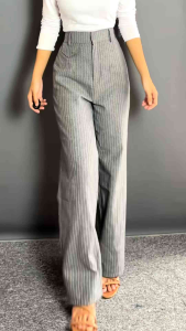 ORO STRIPE PANTS - Korean Style / Kulot Loose Pants / Celana Panjang High Waist