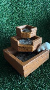 ชุดน้ำผุด น้ำล้น ทรงเหลี่ยม 3 ชั้น