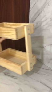 termurah rak bawang susun 2 kayu free sticker garloconion.eggherbs (bebas pilih)