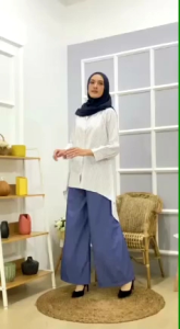Celana Kulot Panjang Wanita Dewasa Kekinian Celana Kulot Jumbo Radinka Celana Kulot Lebar Denim