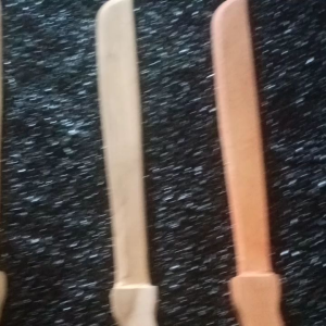 Mandau Kayu Alat Peraga Latihan Silat Beladiri - Mandau Pentas Seni