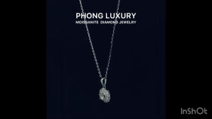 Dây chuyền nữ kim cương moissanite 4.0 ly kiểm định GRA bạc ý 925 xi bạch kim vàng trắng PHONG LUXURY