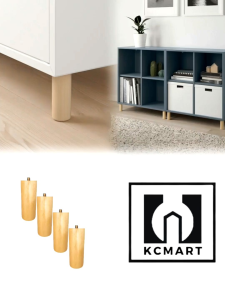4x10cm Kayu Kaki Sofa Solid Wood Leg Furniture Leg