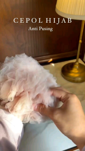 Scrunchie Cepol Kuncir Rambut Hijab Wanita Anti Pusing Bahan Soft Tule Premium Lembut Ukuran Medium