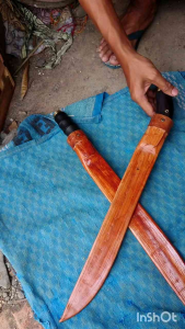 pisau dapur potong sembelih super baja garpuan