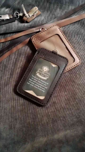 Id Card bank BRI - NAMETAG BANK BRI - ID CARD HOLDER KULIT - ID CARD CUSTOM