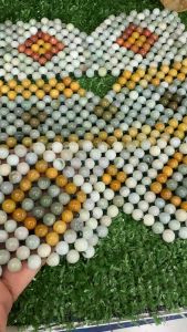 แผ่นปิดตา แผ่นประคบตา ทำจากหินหยกงานทำมือ